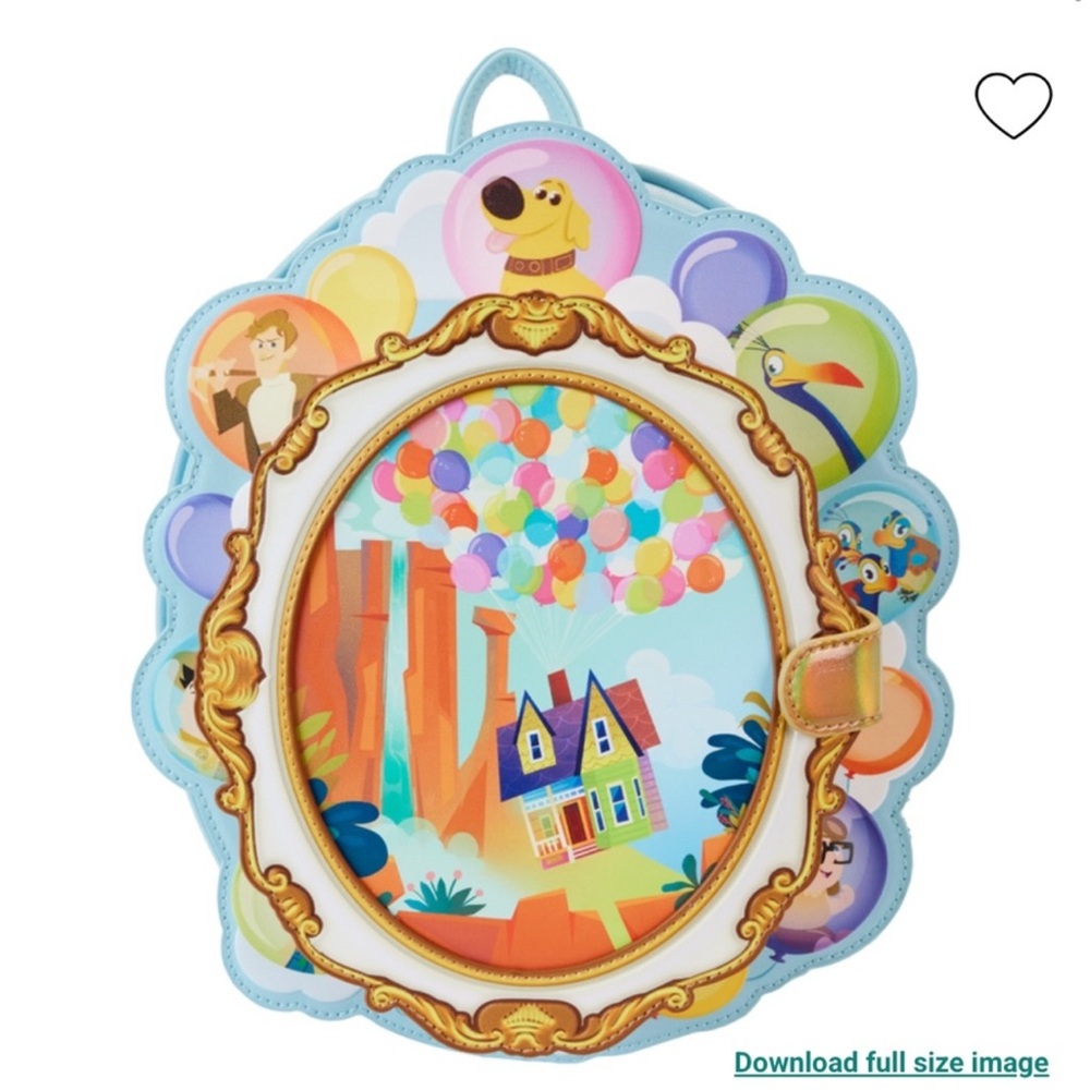 Loungefly Up Exclusive 15th Anniversary Carl & Ellie Cameo Mini Backpack - Picture 2 of 16